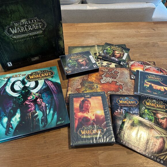 WORLD OF WARCRAFT Burning Crusade Collector's Edition PC Game 2007 Excellent - Picture 1 of 13